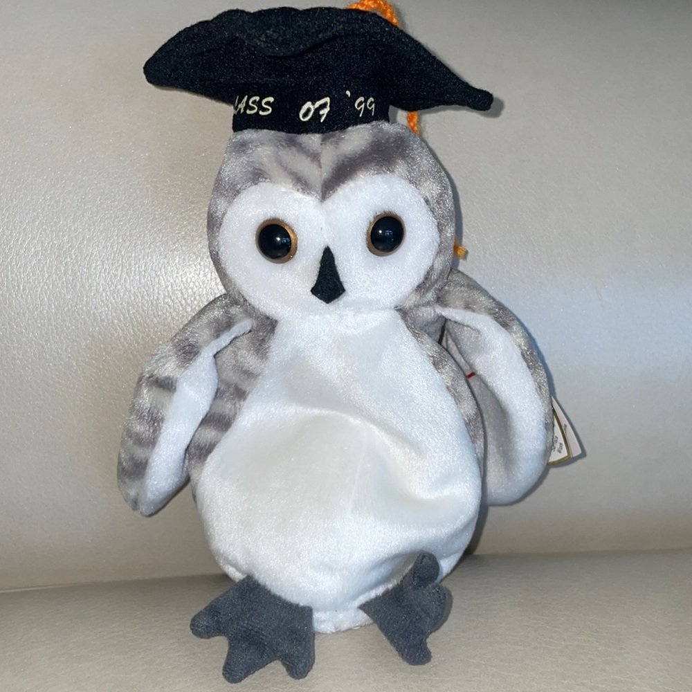Ty beanie baby Wiser the owl class of 99